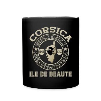 Corsica Ile de Beaute Isula Bella Island Corsica - Full Colour Mug - black - Front
