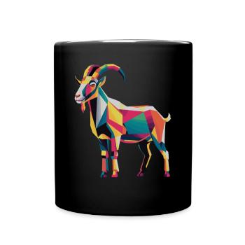 Géome ColoréFerme Géométrique Colorée Ziegengraf - Mug uni - noir - Devant