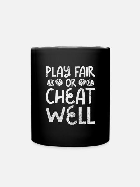Brettspiel - Tasse einfarbig - Schwarz