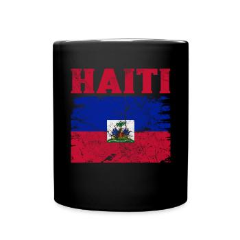 Haiti - Tasse einfarbig - Schwarz - Vorne