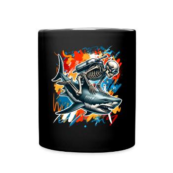 Diving Divers - Full Colour Mug - black - Front