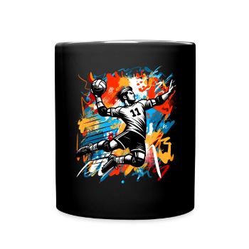 Handball Joueurs de handball - Mug uni - noir - Devant