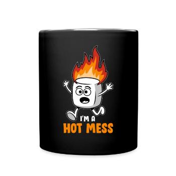 Marshmallow - Full Colour Mug - black - Front