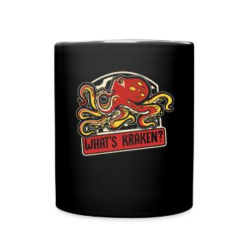 What's Kraken Cephalopoda Octopodes Octopoda - Full Colour Mug - black - Front