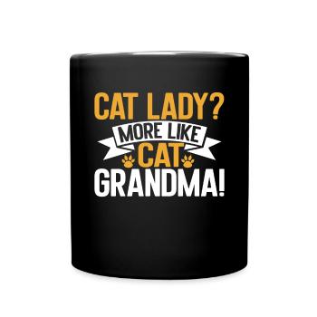 Cadeaux de grand-mère chat - Mug uni - noir - Devant