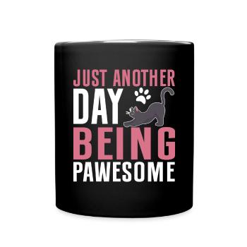 Cat Grandma Gifts - Tasse einfarbig - Schwarz - Vorne