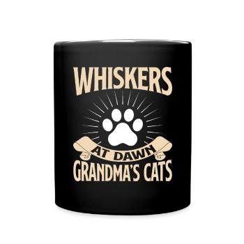 Cadeaux de grand-mère chat - Mug uni - noir - Devant