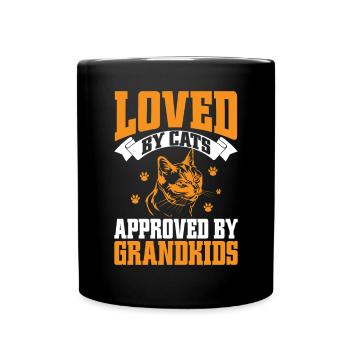 Cadeaux de grand-mère chat - Mug uni - noir - Devant