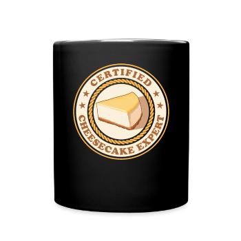 Käsekuchen Experte Quarkkuchen Cheesecake Geschenk - Tasse einfarbig - Schwarz - Vorne