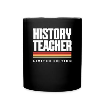 Lustiges Lehrer Lehrerinnen Geschenk - Tasse einfarbig - Schwarz - Vorne