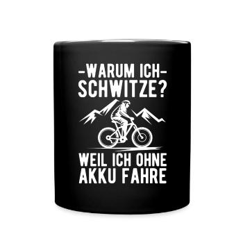 Vélo Disant VTT Vélo de route E-Bike - Mug uni - noir - Devant