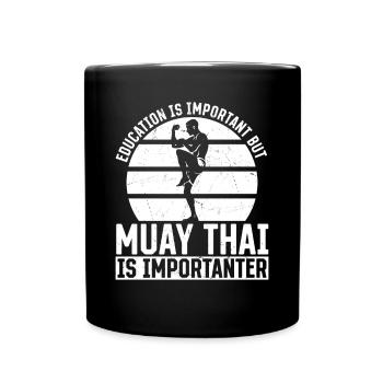 Combattant de Muay Thai pour enfants - Mug uni - noir - Devant