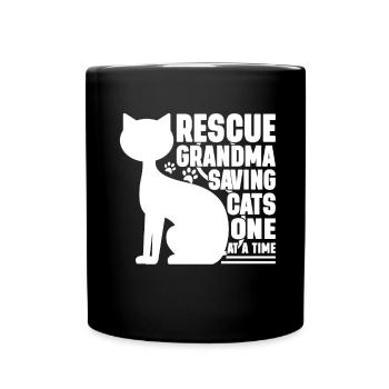 Cadeaux de grand-mère chat - Mug uni - noir - Devant