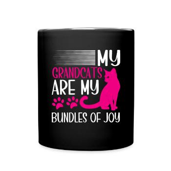 Cadeaux de grand-mère chat - Mug uni - noir - Devant