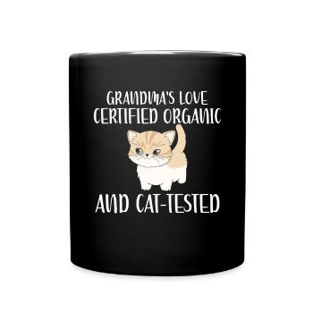 Cadeaux de grand-mère chat - Mug uni - noir - Devant