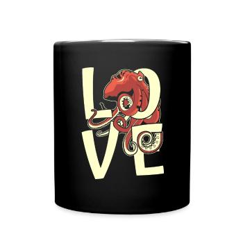 Love Octopodes Octopoda Cephalopoda Lover Octopus - Full Colour Mug - black - Front