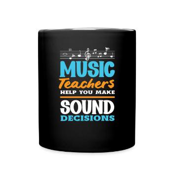 Funny Teacher Teacher Gift - Full Colour Mug - black - Front