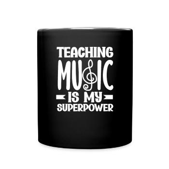 Lustiges Lehrer Lehrerinnen Geschenk - Tasse einfarbig - Schwarz - Vorne