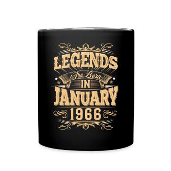 Légende de l’anniversaire de janvier 1966 - Mug uni - noir - Devant