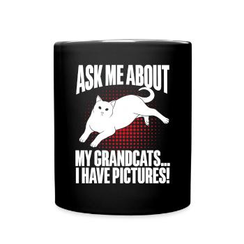Cadeaux de grand-mère chat - Mug uni - noir - Devant
