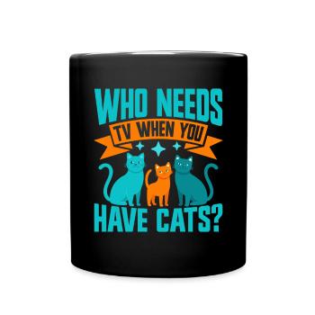 Cadeaux de grand-mère chat - Mug uni - noir - Devant