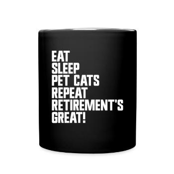 Cadeaux de grand-mère chat - Mug uni - noir - Devant