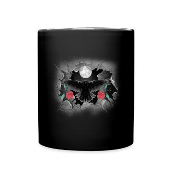Halloween corbeau corneille corbeaux corbeaux mystique - Mug uni - noir - Devant