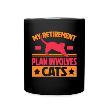 Cadeaux de grand-mère chat - Mug uni - noir - Devant