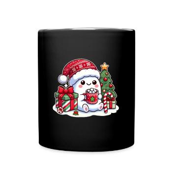 Fantôme dans la fièvre de Noël - Mug uni - noir - Devant