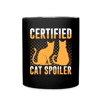 Cat Grandpa Gifts - Tasse einfarbig - Schwarz - Vorne
