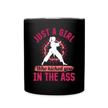 Juste une fille qui t’a botté le cul - Funny Muay - Mug uni - noir - Devant