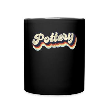 Pottery Ceramics Artist Retro - Tasse einfarbig - Schwarz - Vorne