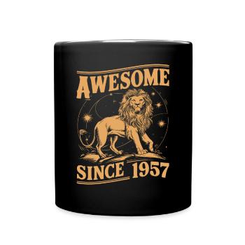 Leo Astrological Sign Zodiac Birthday Year 1957Leo - Tasse einfarbig - Schwarz - Vorne