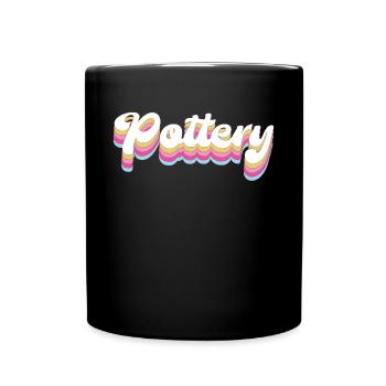 Pottery Ceramics Artist Retro - Tasse einfarbig - Schwarz - Vorne
