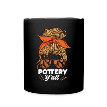 Pottery Ceramics Artist Girl - Tasse einfarbig - Schwarz - Vorne