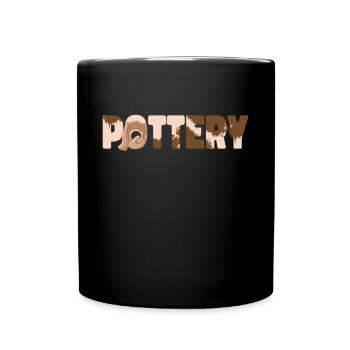 Pottery Ceramics Artist Pottery - Tasse einfarbig - Schwarz - Vorne