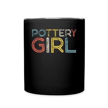 Pottery Ceramics Artist Retro - Tasse einfarbig - Schwarz - Vorne