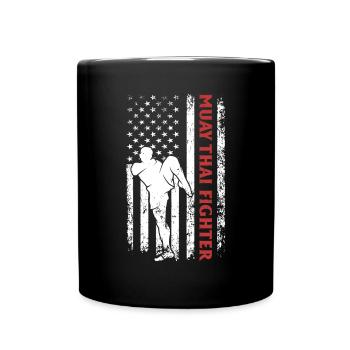 Muay Thai Fighting Muay Thai Fighter Muay Thai US - Full Colour Mug - black - Front