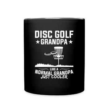 Disc Golf Grand-père Comme Un Papy Normal - Disc Gol - Mug uni - noir - Devant