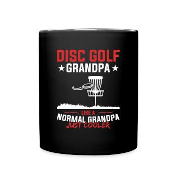 Disc Golf Grand-père Comme Un Papy Normal - Disc Gol - Mug uni - noir - Devant