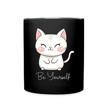 Chat Être Soi-même Amour Motivation - Mug uni - noir - Devant
