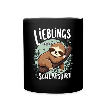 Favorite Sleep Shirt Late Riser Morning Grouches - Full Colour Mug - black - Front