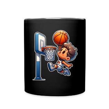 Dunking de basket-ball - Mug uni - noir - Devant