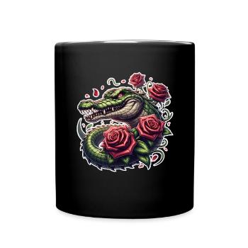 Alligator - Tasse einfarbig - Schwarz - Vorne