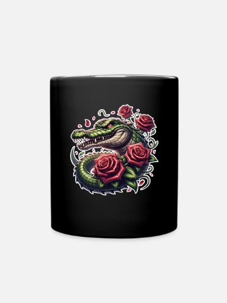 Alligator - Tasse einfarbig - Schwarz