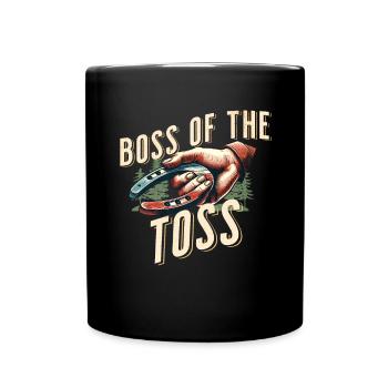Horseshoe Throwing Horseshoe Pitching - Full Colour Mug - black - Front