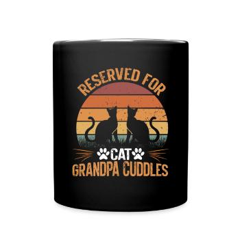 Chats Cadeaux Papy - Mug uni - noir - Devant