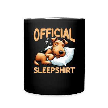 Maison de couchage officielle Airedale Terrier - Mug uni - noir - Devant