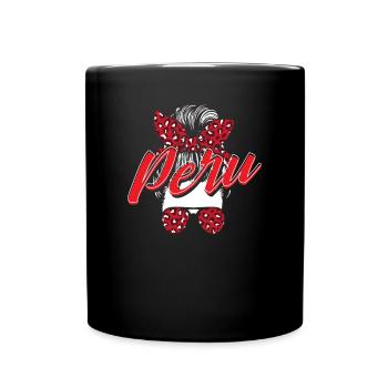Peru Peruaner Geschenk - Tasse einfarbig - Schwarz - Vorne