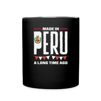 Peru Peruaner Geschenk - Tasse einfarbig - Schwarz - Vorne